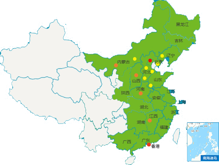 九州体育中国有限公司业务覆盖范围
