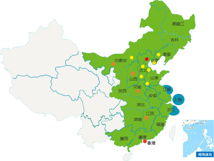 九州体育中国有限公司业务覆盖范围